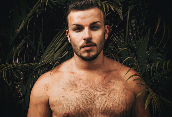 Арт фото. Из фото в рисунок. Мужчина