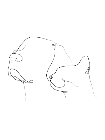 Line art illustration