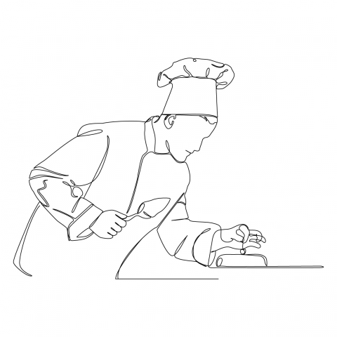Line art illustration