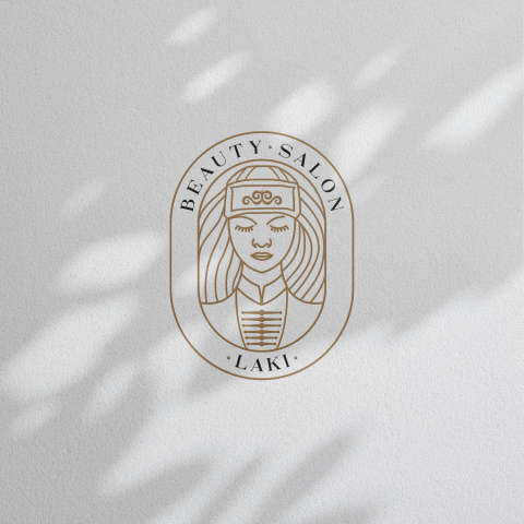 Логотип студии красоты «Laki»