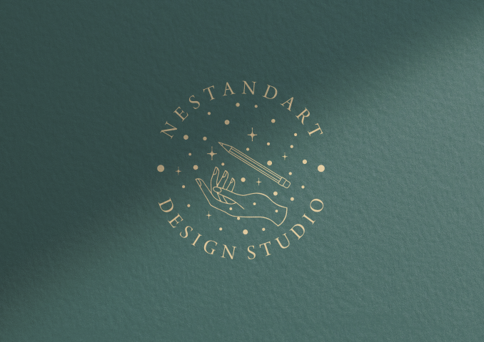 Логотип дизайн студии «NestandArt»