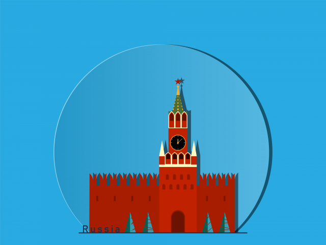 Спасская башня Московского Кремля
