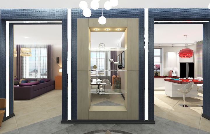 Вид из прихожей