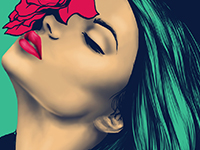 Girl with rose