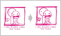 Отрисовка "I can always make you smile "