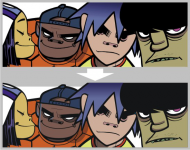 Отрисовка "Gorillaz"