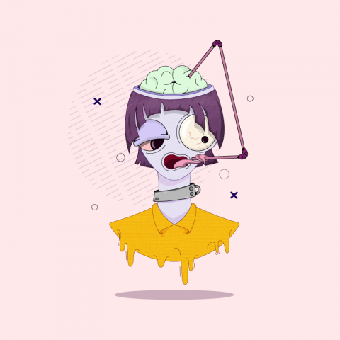 Персонаж для обложки музыкального альбома