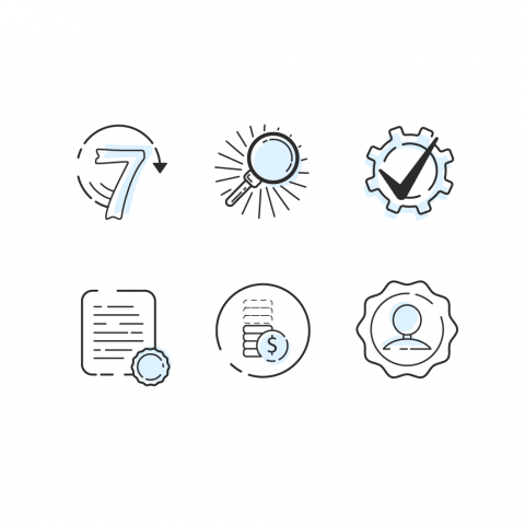 Иконки для раздела качества на сайте ремонта бытовой техники
