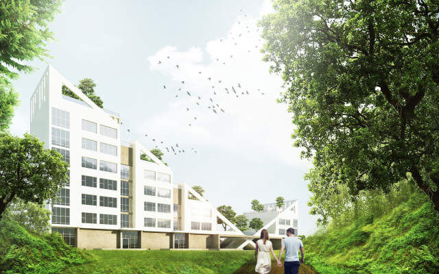 Секционный дом переменной этажности