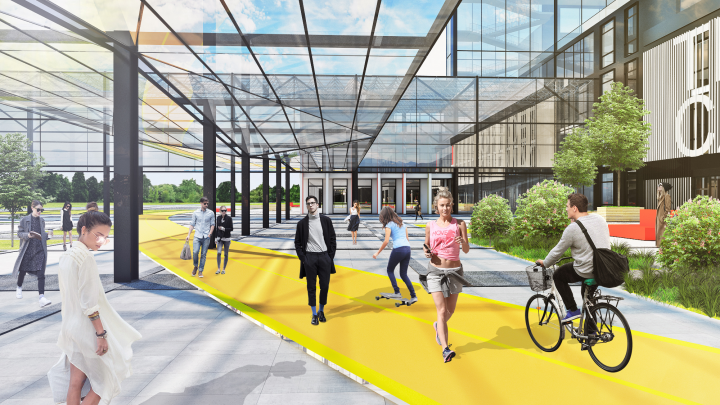 Благоустройство территории Технокампуса