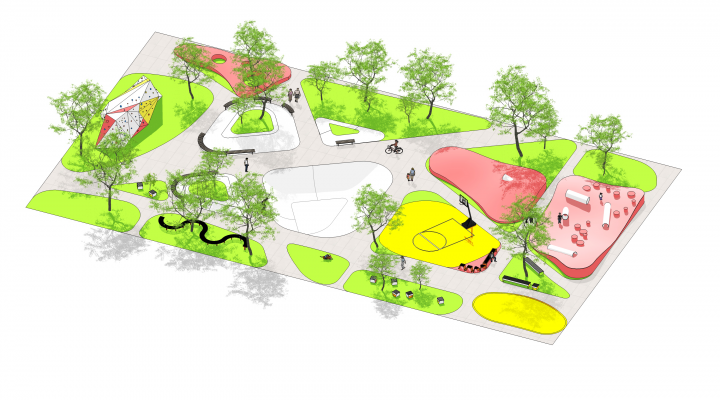 Благоустройство территории Технокампуса