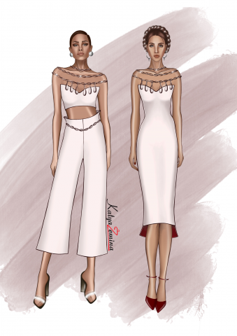 Fashion designer/illustrator by Katya Zemina