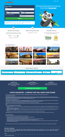 Копирайт для сайта Hotels Navigator