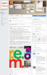 Пост Facebook Актуальные тренды графического дизайна