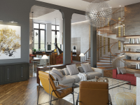 гостиная в частном коттедже, г.Москва
