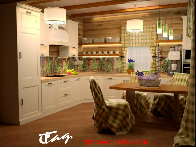 кухня в частном доме