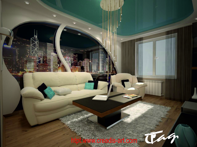 гостиная в частном доме