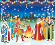 иллюстрация на коробку конфет