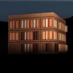 частный дом/ночной вид