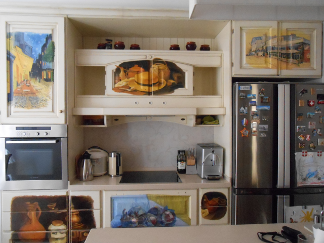 Роспись кухонной мебели «Ван Гог»