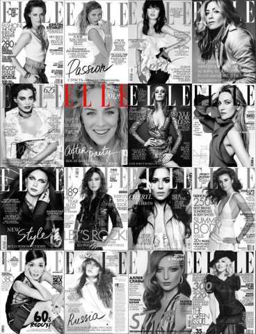 Фотообои - коллаж «ELLE»