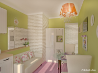 кухня в двухкомнатной квартире ракурс 3