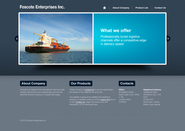 Foscote Enterprises Inc.
