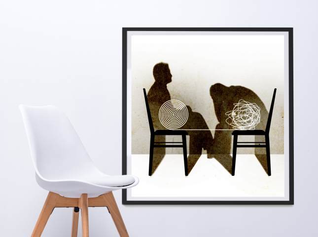 Иллюстрация, которая символизирует работу психолога