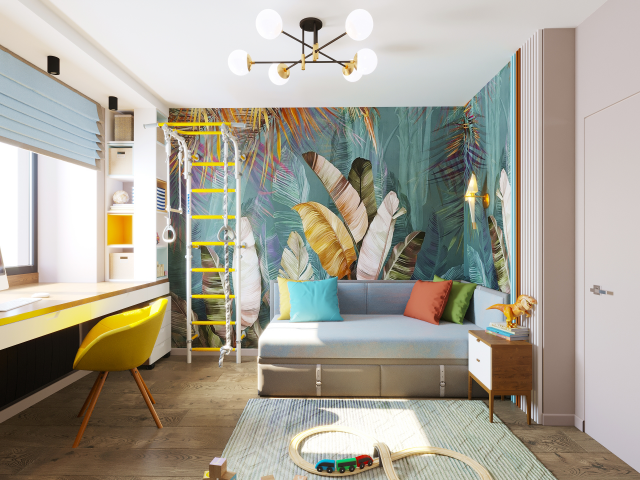 Детская для мальчика в трёхкомнатной квартире в Ярославле