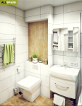 Санузел, квартира 51 кв, Киев