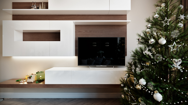 Студийная гостиная под новый год)