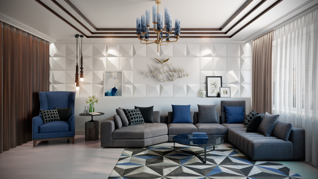 Гостиная в стиле модерн