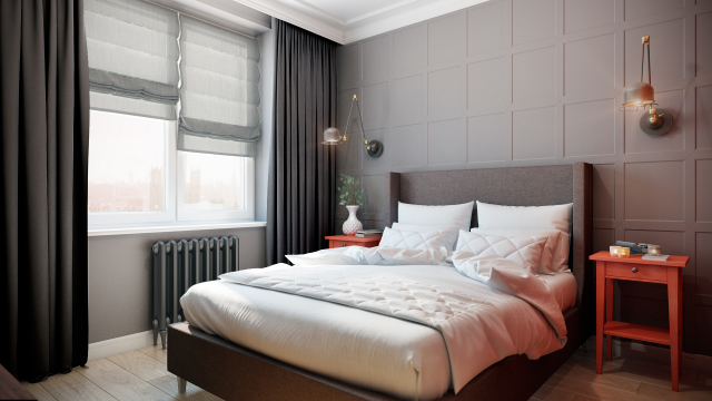 Скандинавская спальня