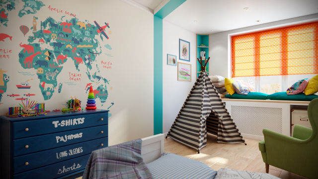 Детская комната в стиле лофт