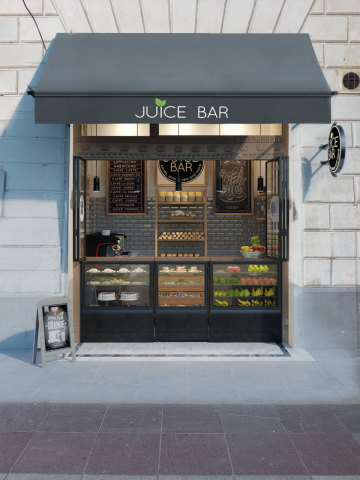 Проект уличного кафе в Тбилиси, на Пр. Руставели