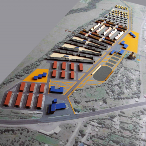 Проект поселка с несколькими типами домов