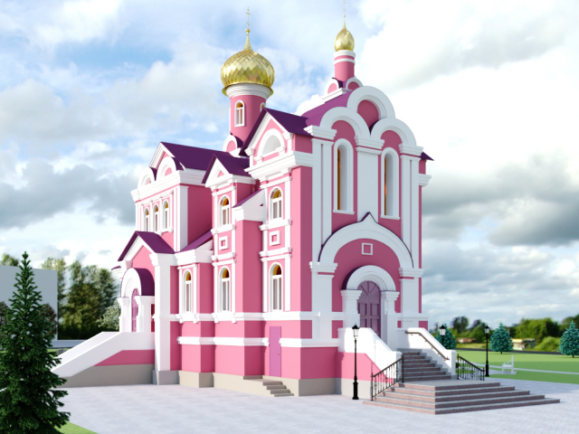 Моделинг и визуализация Храма