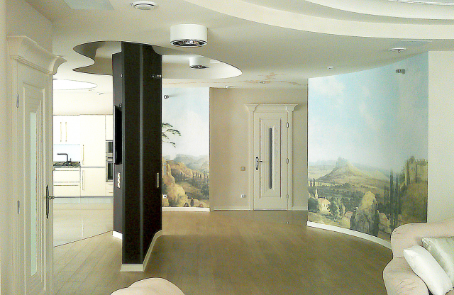 большая квартира в Москве.