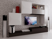 ТВ стенка с 3D фасадами