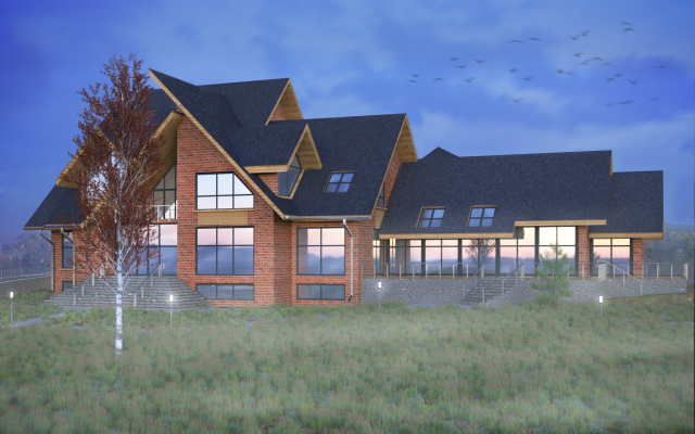 Визуализация индивидуального жилого дома