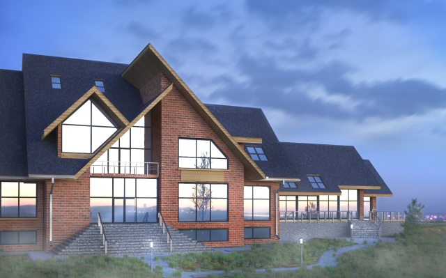 Визуализация индивидуального жилого дома