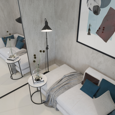 Интерьер спальни в светлых тонах