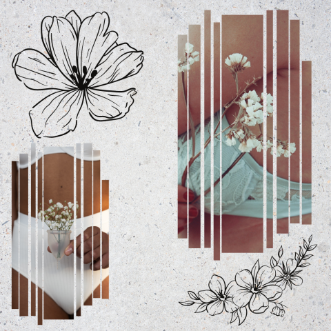 оформмление поста для аккаунта с нижним бельем