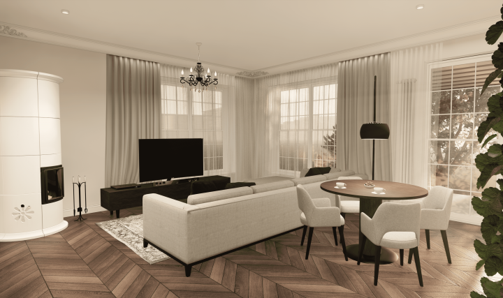 Гостиная столовая