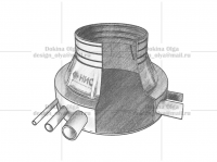 модель колодца(эскизная подача)