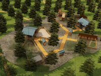 Эскиз ландшафта парка2