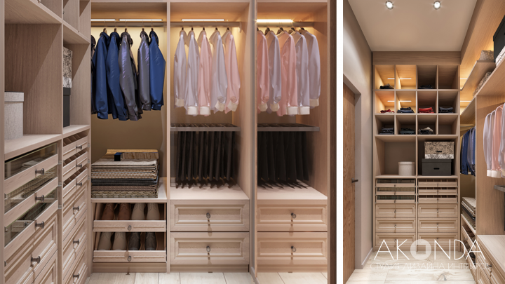 квартира дл холостяка. гардеробная