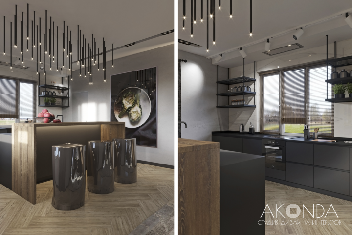 Дом в Ропше. Кухня