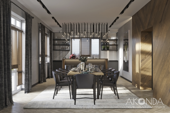 дом в Ропше. Обеденная зона