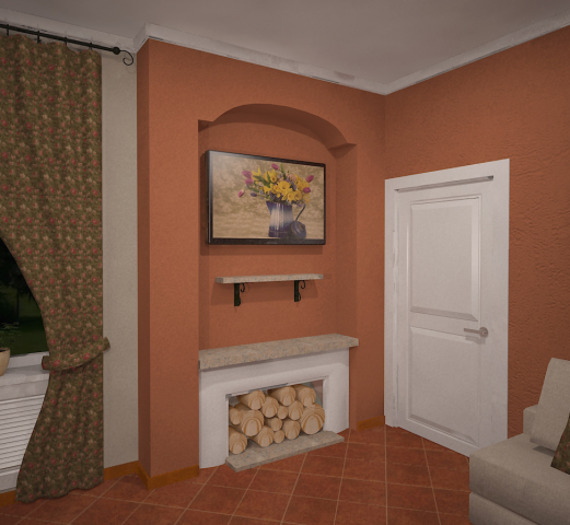 дача в кантри стиле